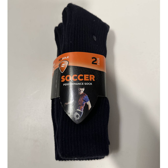 NEW 2-Pair SOFSOLE Adult Team Performance Soccer Sock Fits Men's Size 10-12.5 - Picture 1 of 3